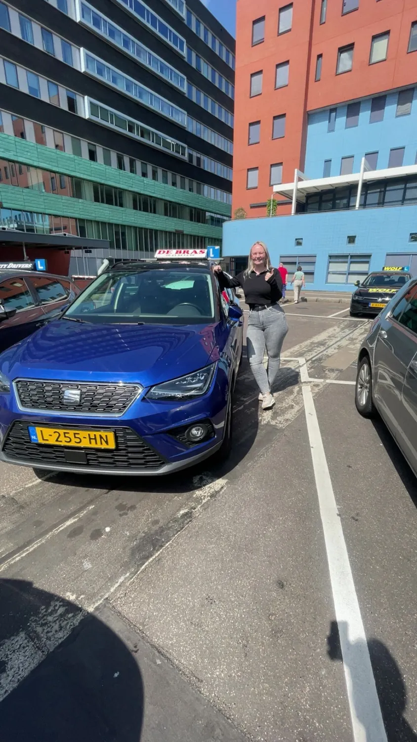 Rijbewijs behaald met felicitaties